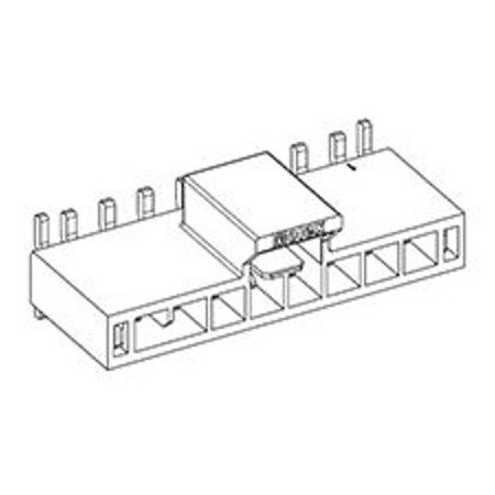 Molex Nano-Fit Vertical Header, Surface Mount, 2.50Mm Pitch, Single Row, 5 Circuit, 0.76 Micro M 1054312105